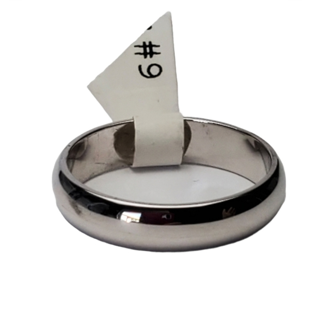 Silver plated band ring sizes  12 13 5mm *